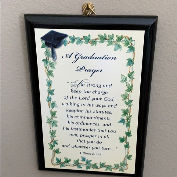 Christian Graduation Prayer plaque. - Picture 1 of 6